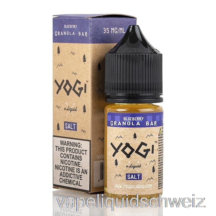 Blaubeer-Müsliriegel – Yogi-Salze E-Liquid – 30 Ml, 35 Mg Vape Ohne Nikotin